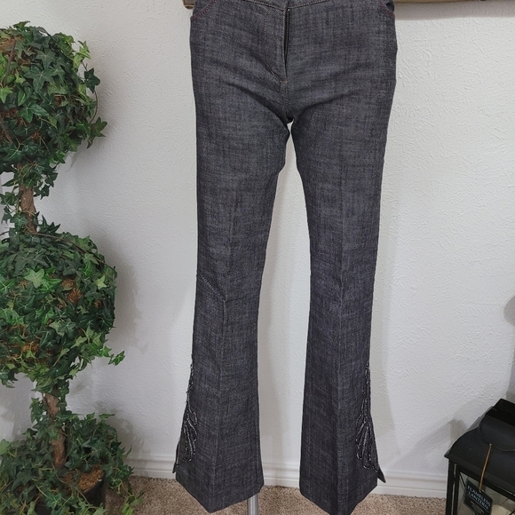 Kenneth Cole Retro Women’s Sz 4 Boot Cut Black Denim Jean Pant - Picture 5 of 11